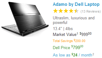 dell adamo is now cheaper